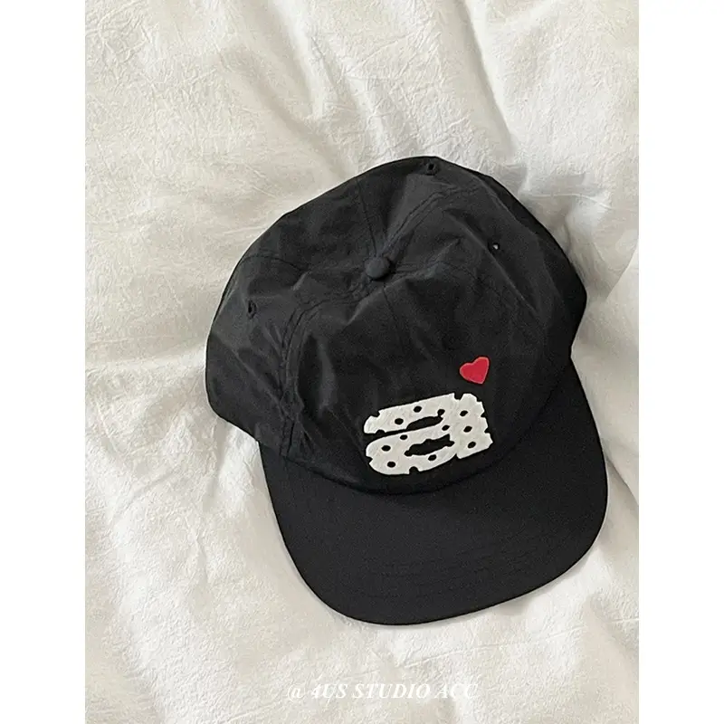 Korean Ig Heart Embroidered Baseball Caps for Women - Image 6