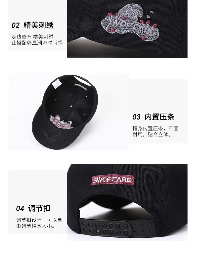 2025 Retro Dragon Embroidered Black Baseball Cap — feature 12