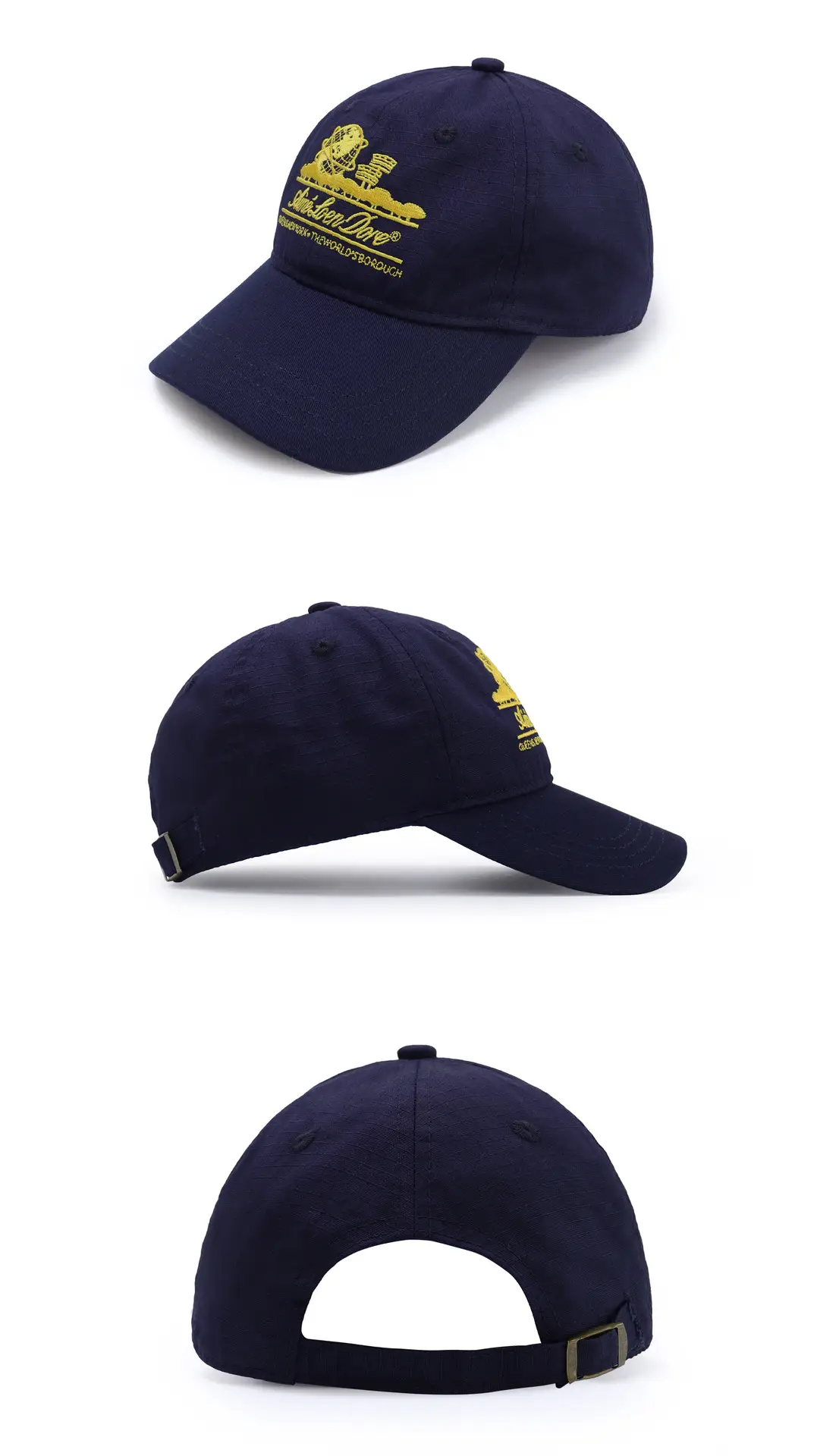 Women Duckbill Cap with Wide Brim & Embroidery — feature 4