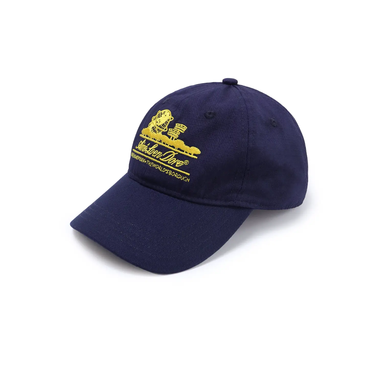 Women Duckbill Cap with Wide Brim & Embroidery