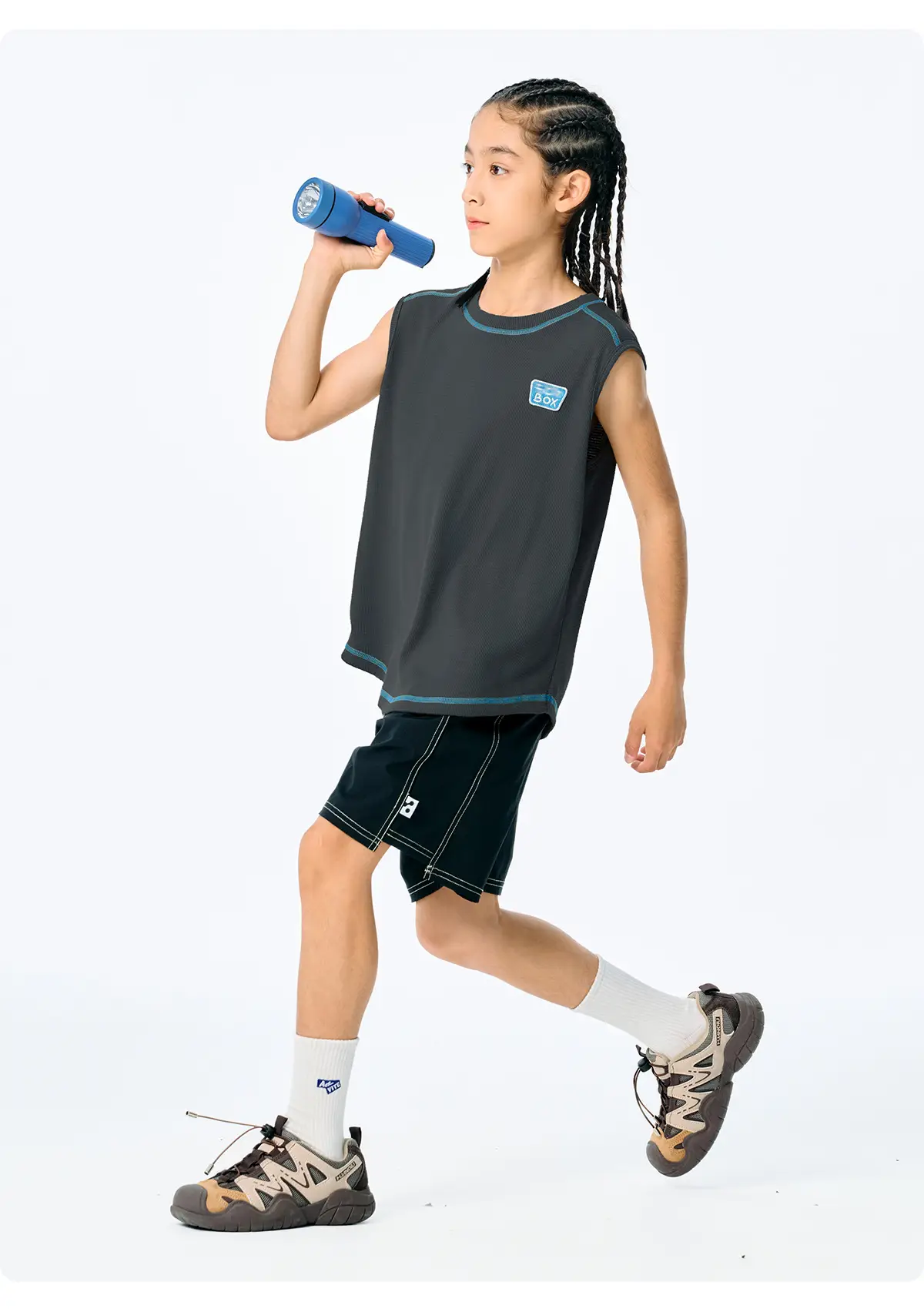 Girls Sleeveless T-Shirt Purple Cotton Summer Wear — feature 25