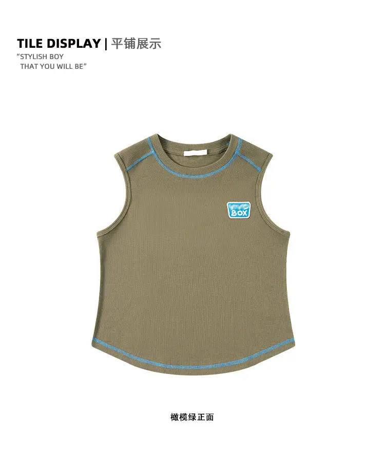 Girls Sleeveless T-Shirt Purple Cotton Summer Wear — feature 32
