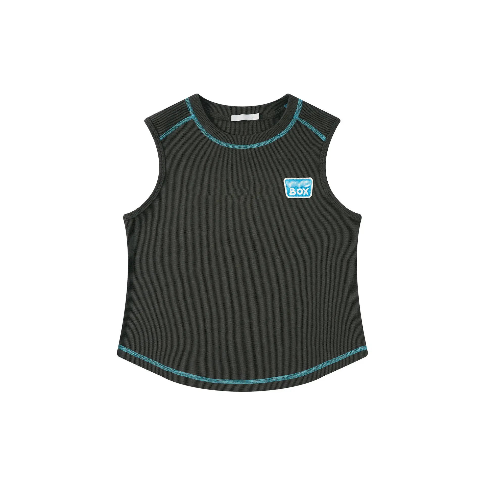 Girls Sleeveless T-Shirt Purple Cotton Summer Wear - Image 3