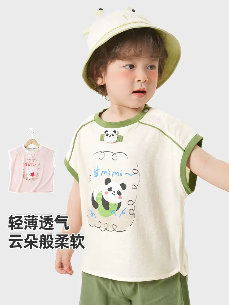 Kaka Panda Kids T-Shirt Short Sleeve Summer Casual - Image 5