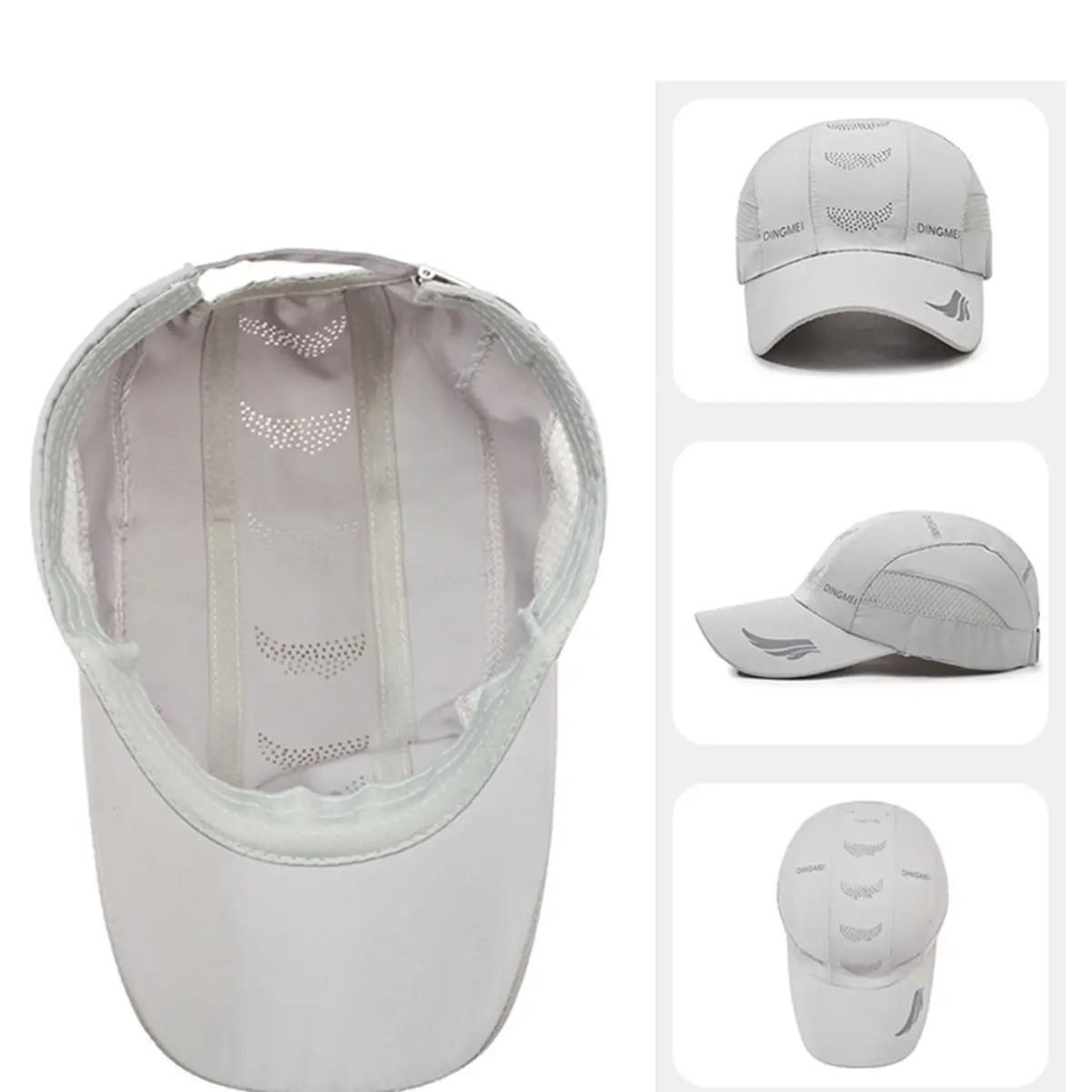 Men's Black Windproof Brim Hat with Duck Logo - Image 7
