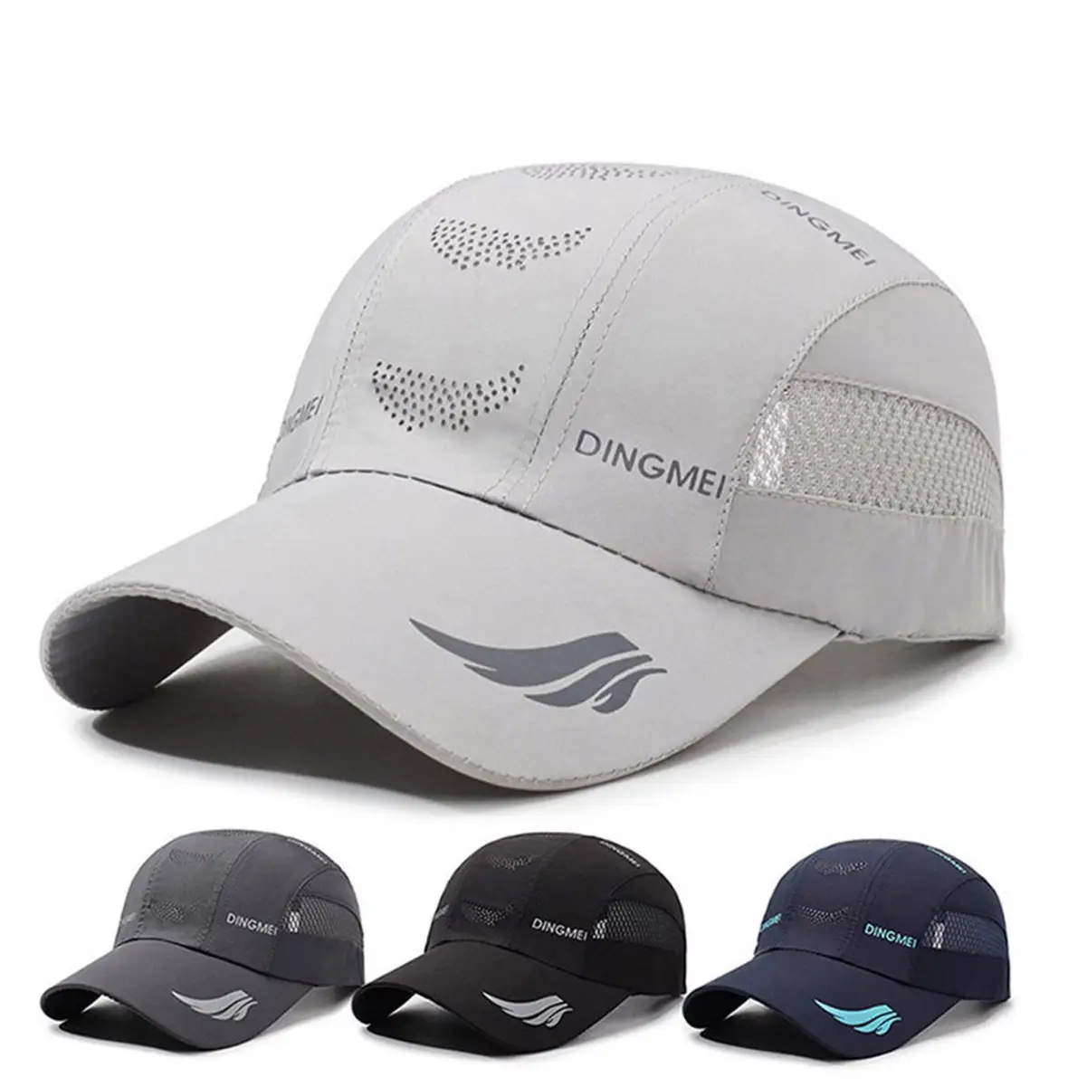 Men's Black Windproof Brim Hat with Duck Logo - Image 9
