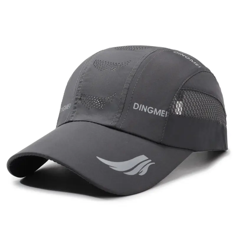 Men's Black Windproof Brim Hat with Duck Logo - Image 4