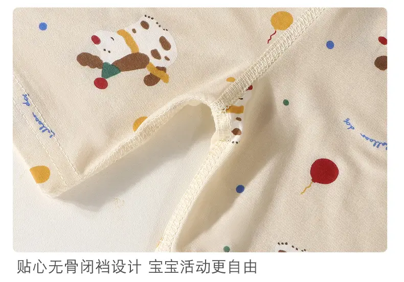 Summer Kidsren's Home Clothes for Boys and Girls Thin Cartoon Pajamas Baby Vest Shorts Sleeveless Suit Air-Conditioned Clothes — feature 20