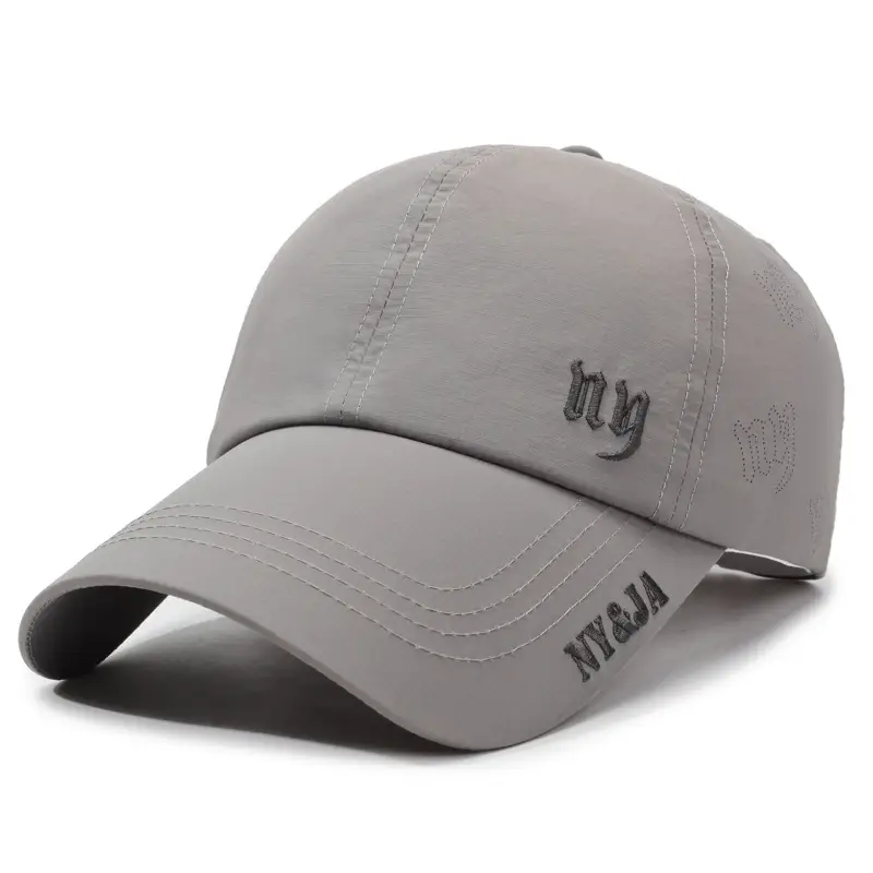 Men's Black NY&MA Baseball Cap with Extended Bristle
