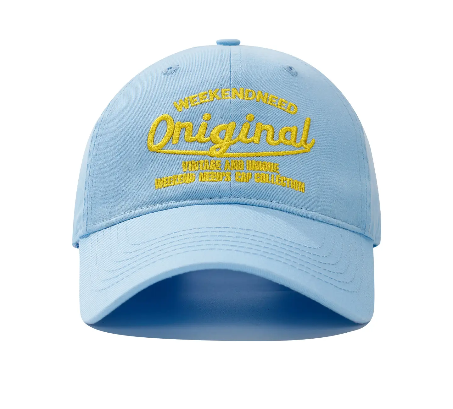 Light Blue Embroidered Baseball Cap for Women - Image 2