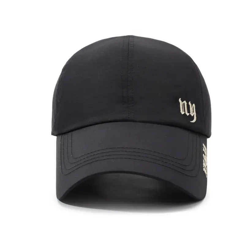 Men's Black Baseball Cap with "ty" Logo