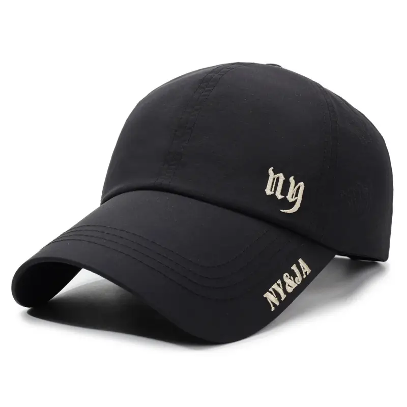 Men's Black Baseball Cap with "ty" Logo