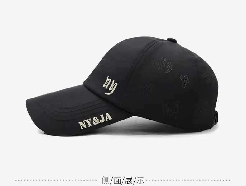 Men's Black Baseball Cap with "ty" Logo — feature 11