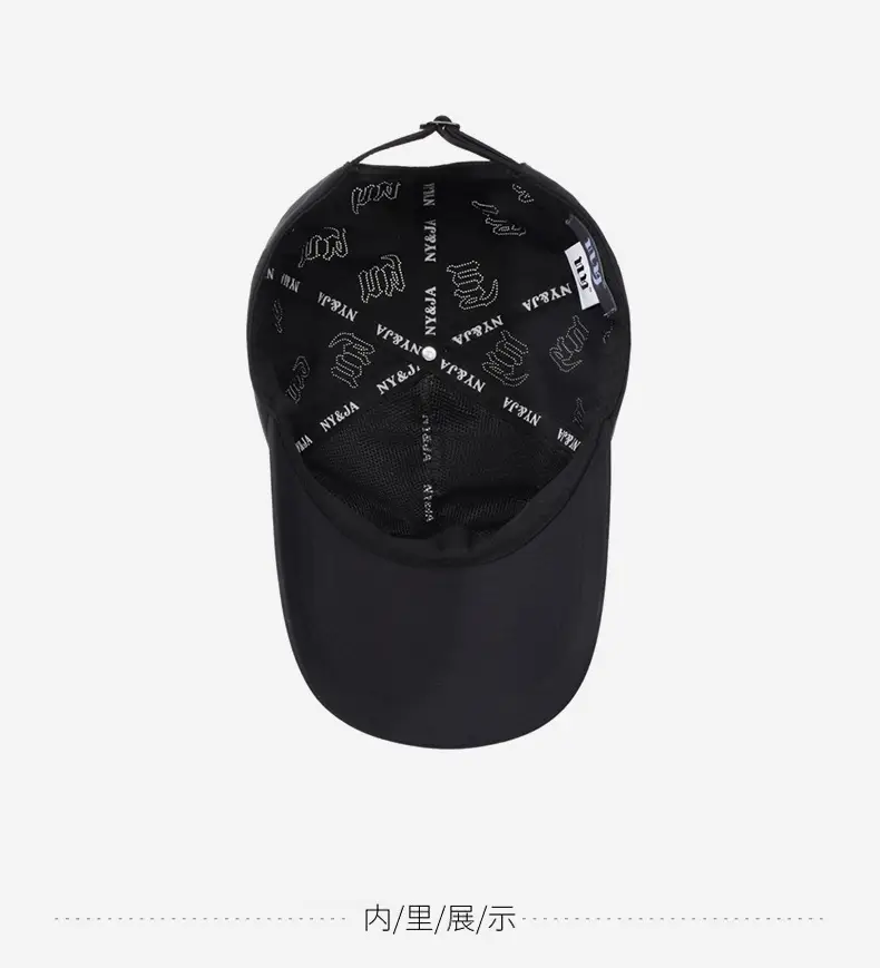 Men's Black Baseball Cap with "ty" Logo — feature 14