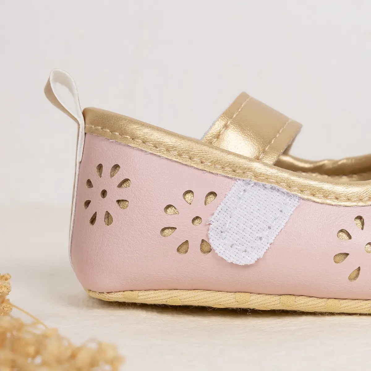 White Cut Out Baby Slippers for Girls — feature 13