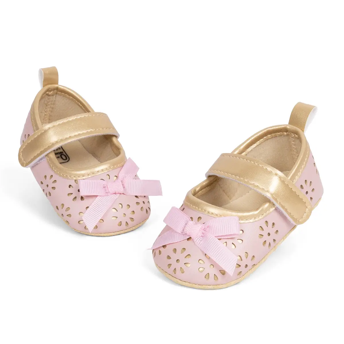 White Cut Out Baby Slippers for Girls — feature 26