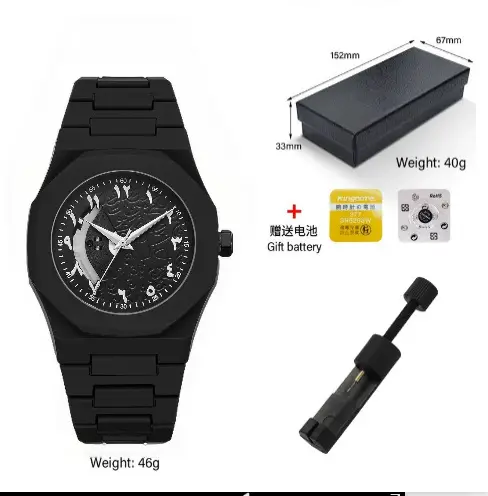 Ultra-Thin Men's Quartz Watch with Calendar & Battery — feature 10