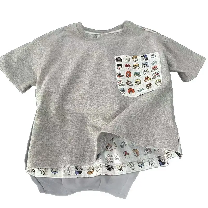 Boy Pure Cotton Cartoon Printed Summer T-Shirt