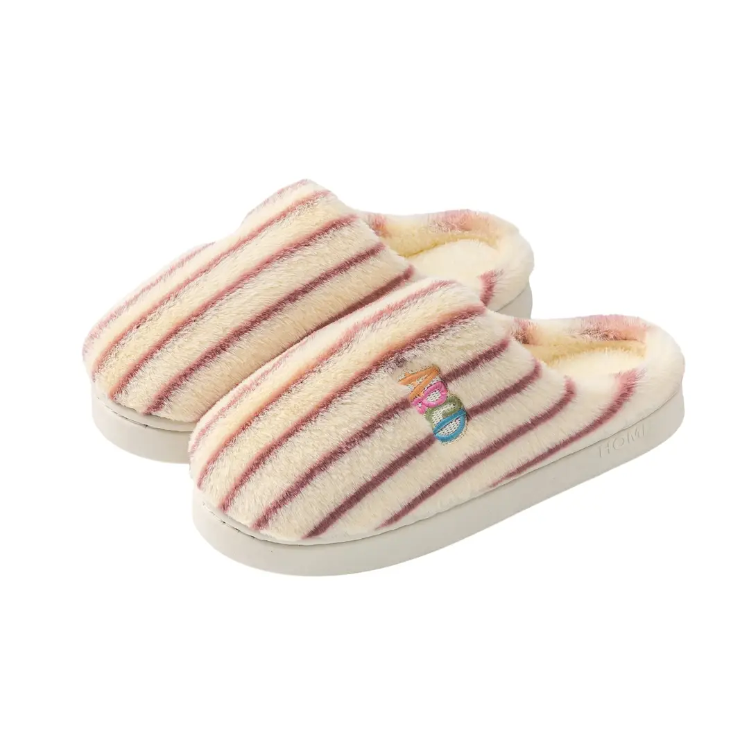 Women's Autumn and Winter Dormitory Wear-Resistant Fleece-Lined Warm Home Slippers for Couples, Men's Slippers - Image 10