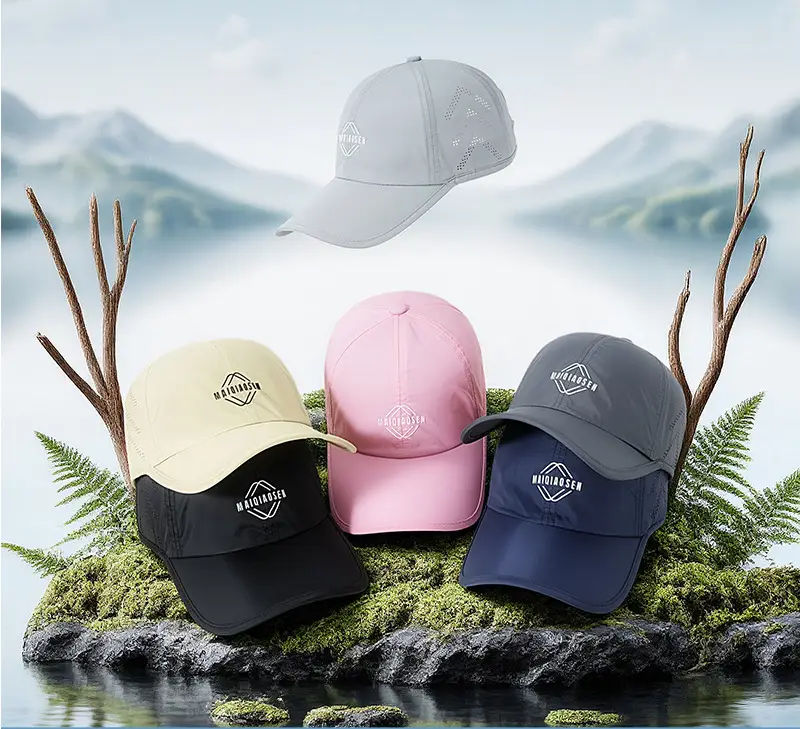 Men Soft Top Baseball Cap Quick-Drying Outdoor Travel Hat — feature 12