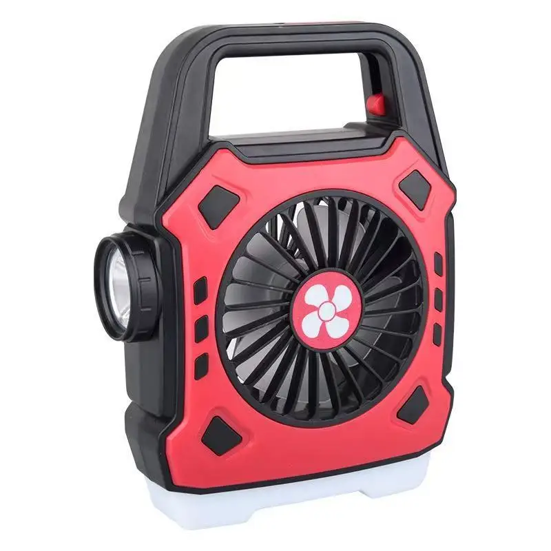 Portable Outdoor Camping Fan Lamp Blue Black Multi-Functional - Image 2