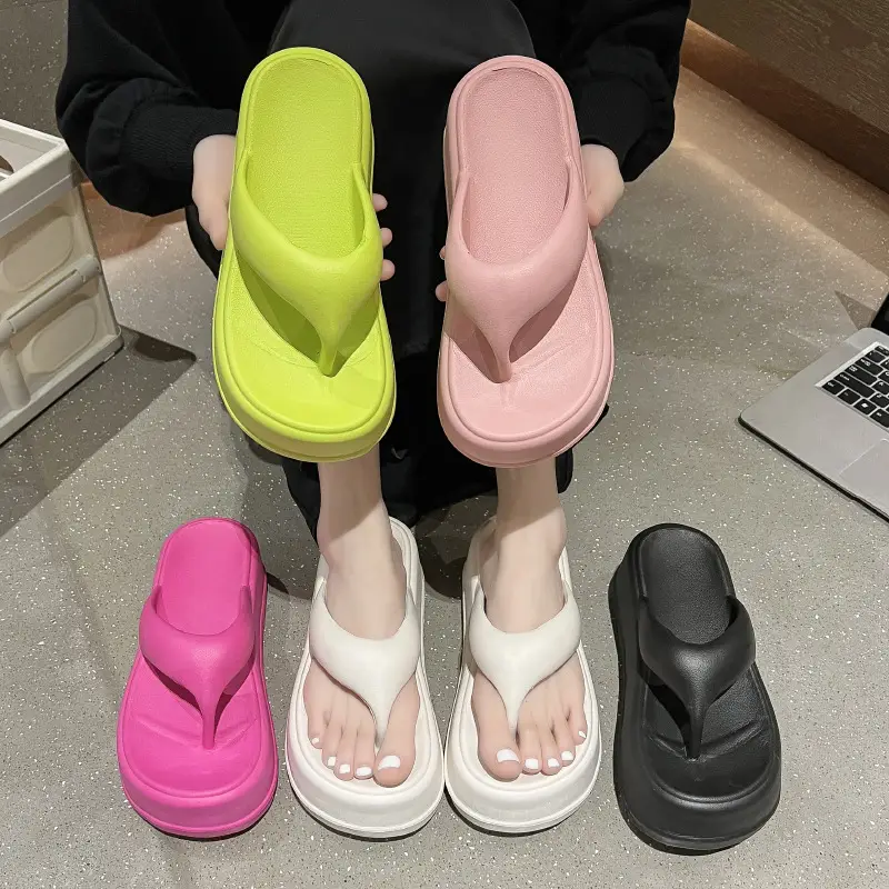 2025 New Style Flip-Flops for Women Summer Eva Thick-Soled Outer Wear Casual Fashion Seaside Beach Sandals and Slippers Non-Slip - Image 7