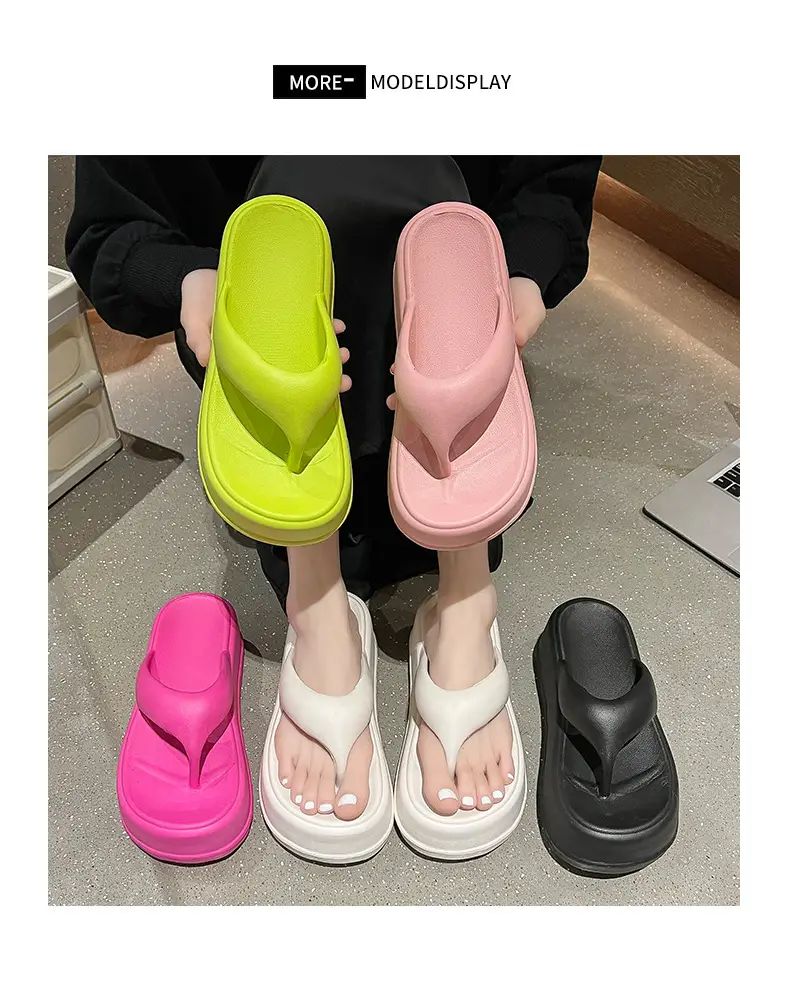 2025 New Style Flip-Flops for Women Summer Eva Thick-Soled Outer Wear Casual Fashion Seaside Beach Sandals and Slippers Non-Slip — feature 15