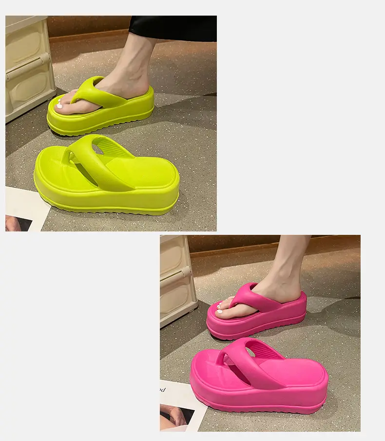 2025 New Style Flip-Flops for Women Summer Eva Thick-Soled Outer Wear Casual Fashion Seaside Beach Sandals and Slippers Non-Slip — feature 2