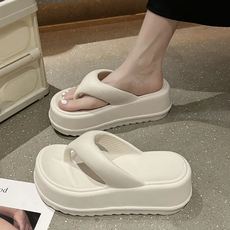 2025 New Style Flip-Flops for Women Summer Eva Thick-Soled Outer Wear Casual Fashion Seaside Beach Sandals and Slippers Non-Slip - Image 2
