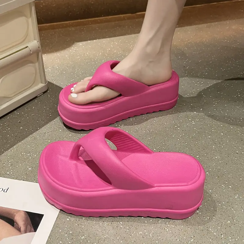2025 New Style Flip-Flops for Women Summer Eva Thick-Soled Outer Wear Casual Fashion Seaside Beach Sandals and Slippers Non-Slip - Image 4