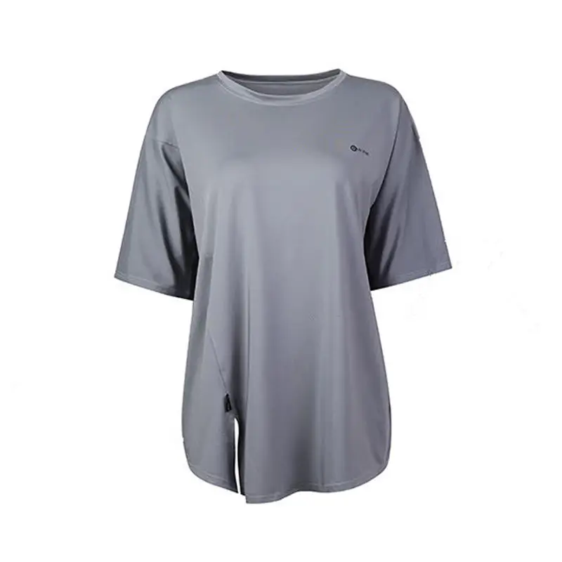 Yoga Wear Plus Size Fitness Wear Summer Short-Sleeved Loose Fat Girl Mid-Length Hip-Covering Outdoor Sports Running Suit