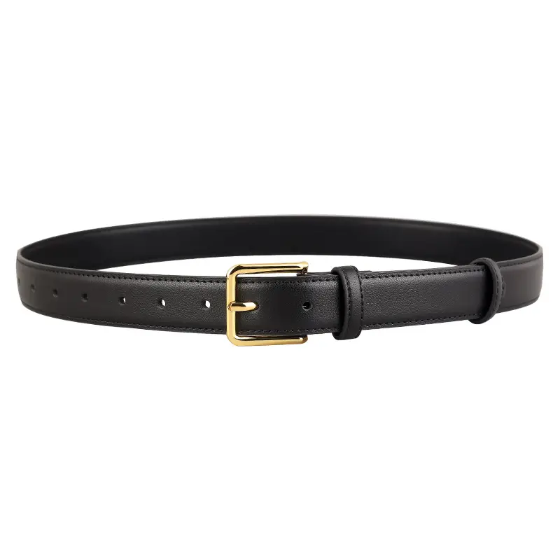 Women's Genuine Leather Belt Neutral Brown Retro Style - Image 11