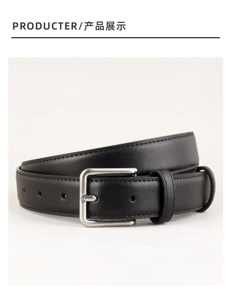 Women's Genuine Leather Belt Neutral Brown Retro Style — feature 26