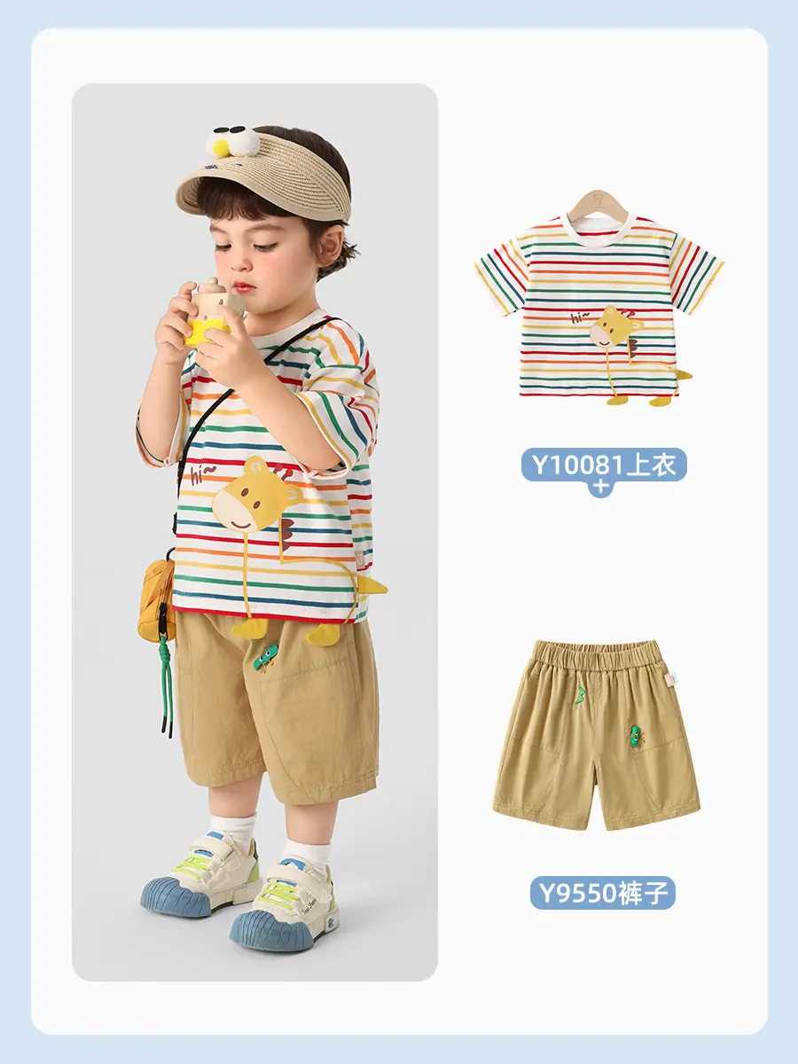 Girls Striped T-Shirt Baby Summer Casual Half Sleeve - Image 5