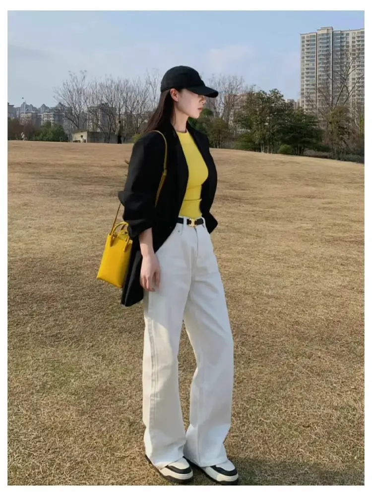 American-Style Short-Sleeved T-Shirt for Girls, Summer Slim Fit, Multi-Color, 2026 New Korean Style, Slimming Inner Wear, Waist-Cinching Tight Top — feature 19