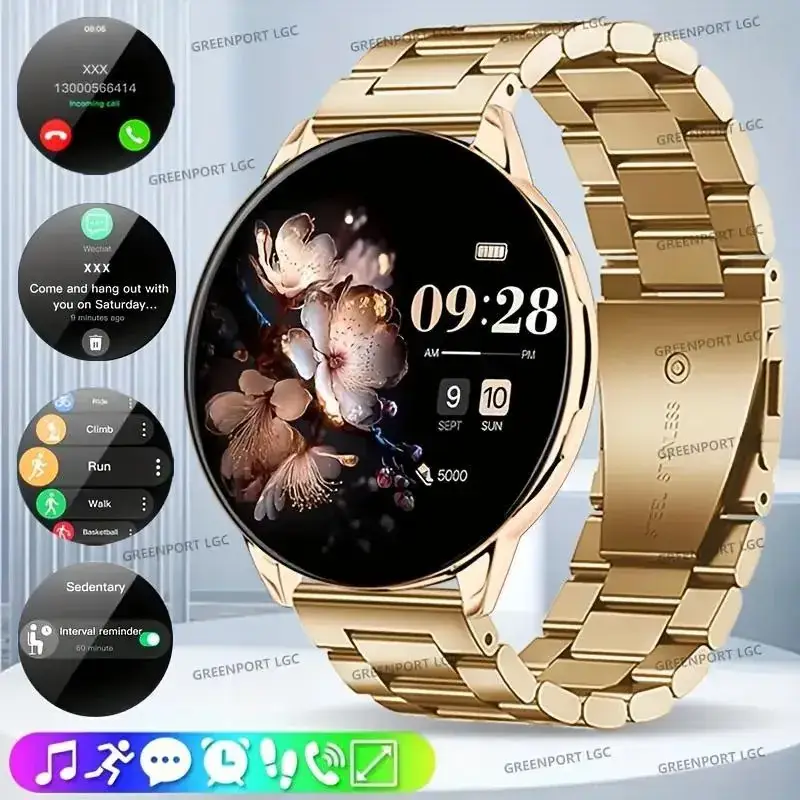 Pink Smart Watch with Bluetooth & Heart Rate Tracker - Image 10