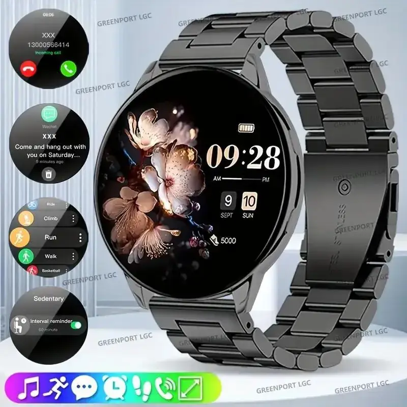 Pink Smart Watch with Bluetooth & Heart Rate Tracker - Image 7