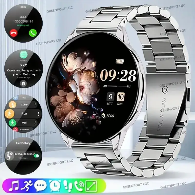 Pink Smart Watch with Bluetooth & Heart Rate Tracker - Image 8