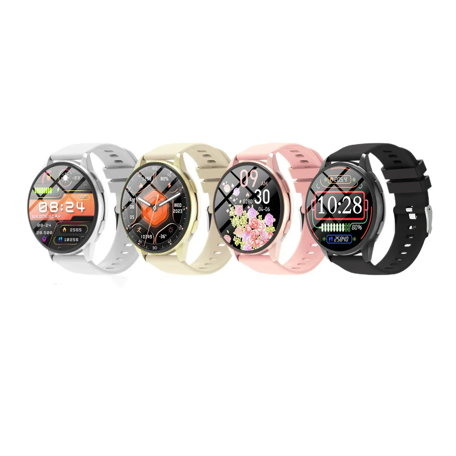 Pink Smart Watch with Bluetooth & Heart Rate Tracker - Image 9