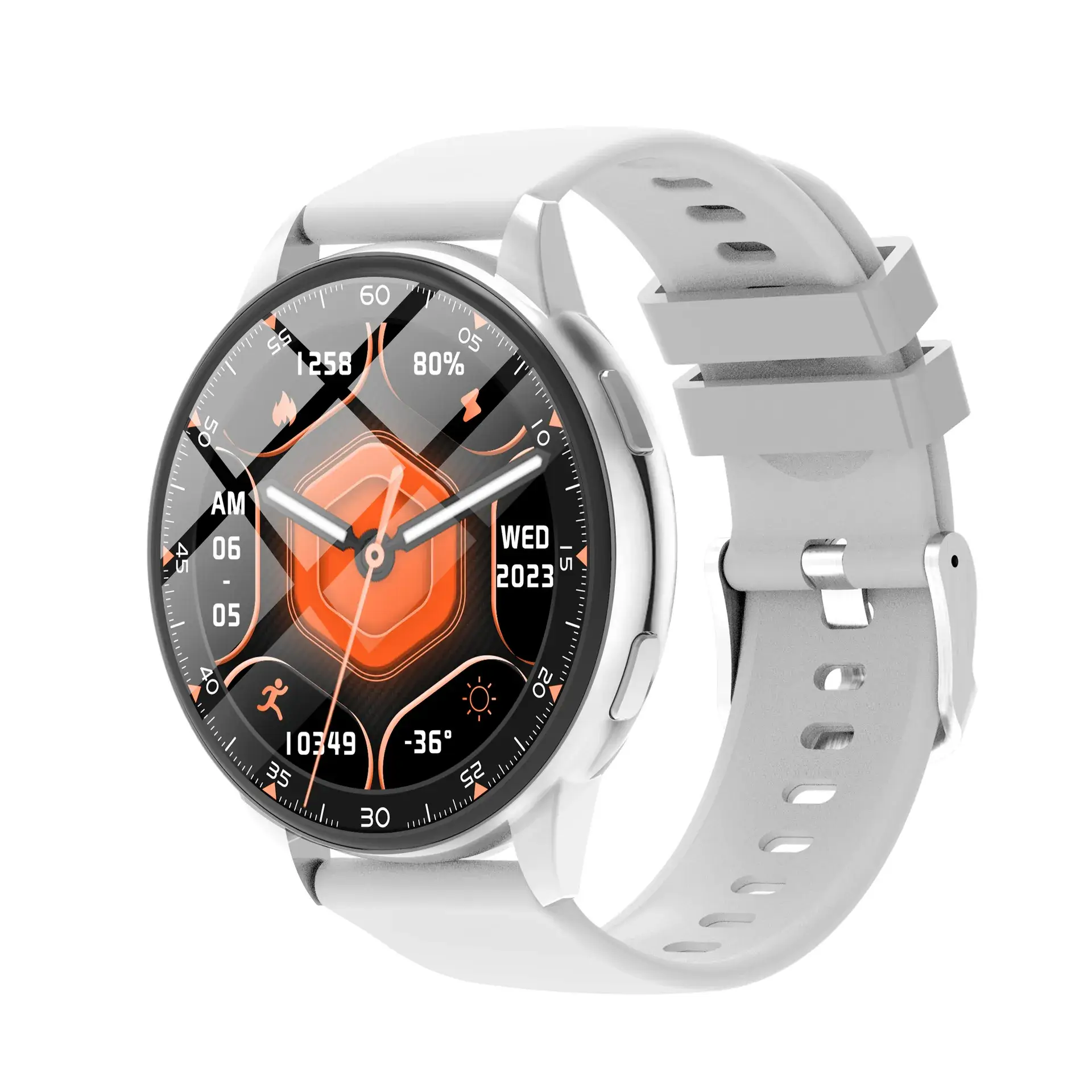 Pink Smart Watch with Bluetooth & Heart Rate Tracker - Image 3