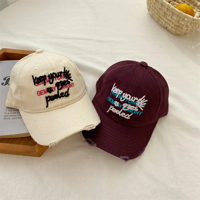 Pink Embroidered Baseball Cap for Girls Boys - Image 12