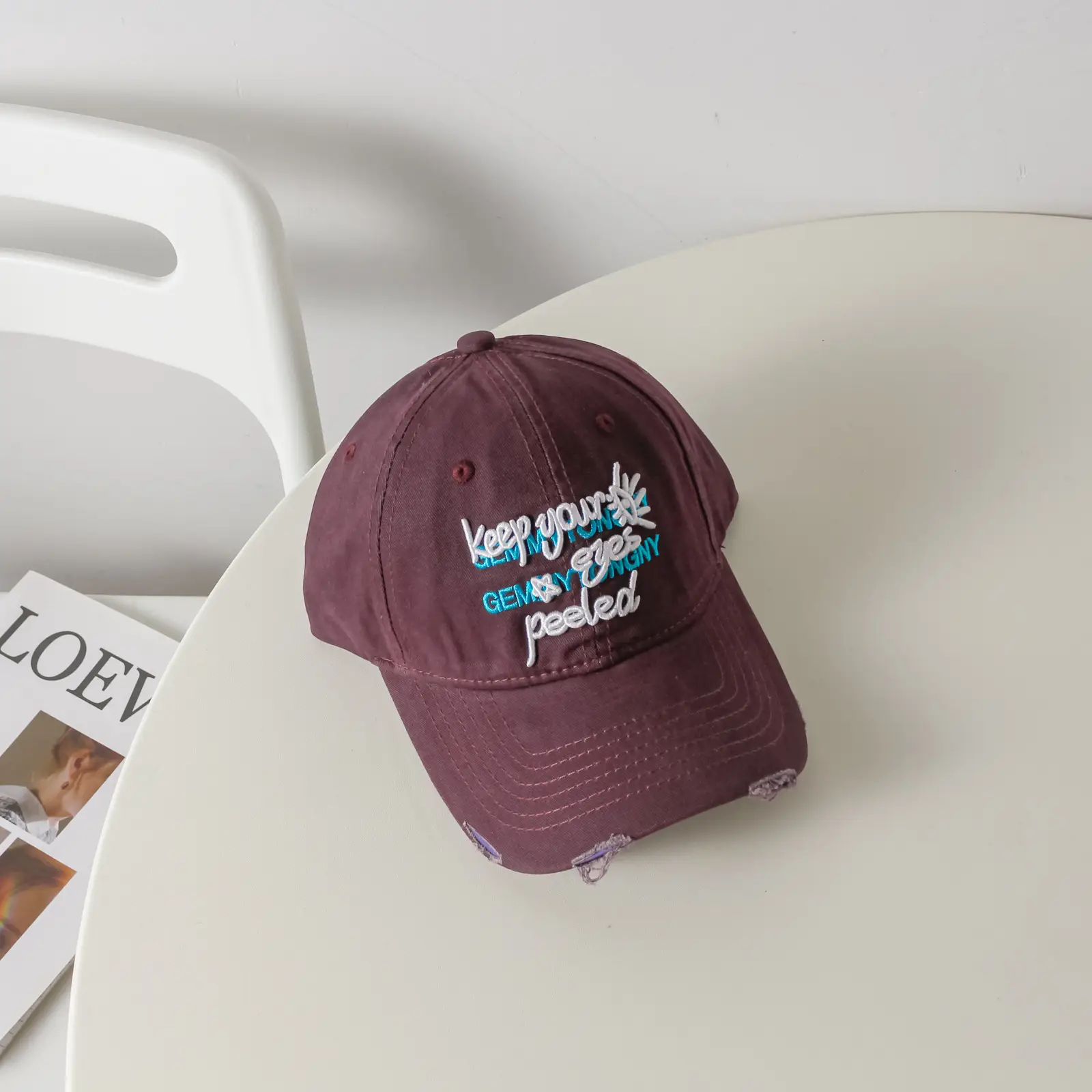 Pink Embroidered Baseball Cap for Girls Boys — feature 11