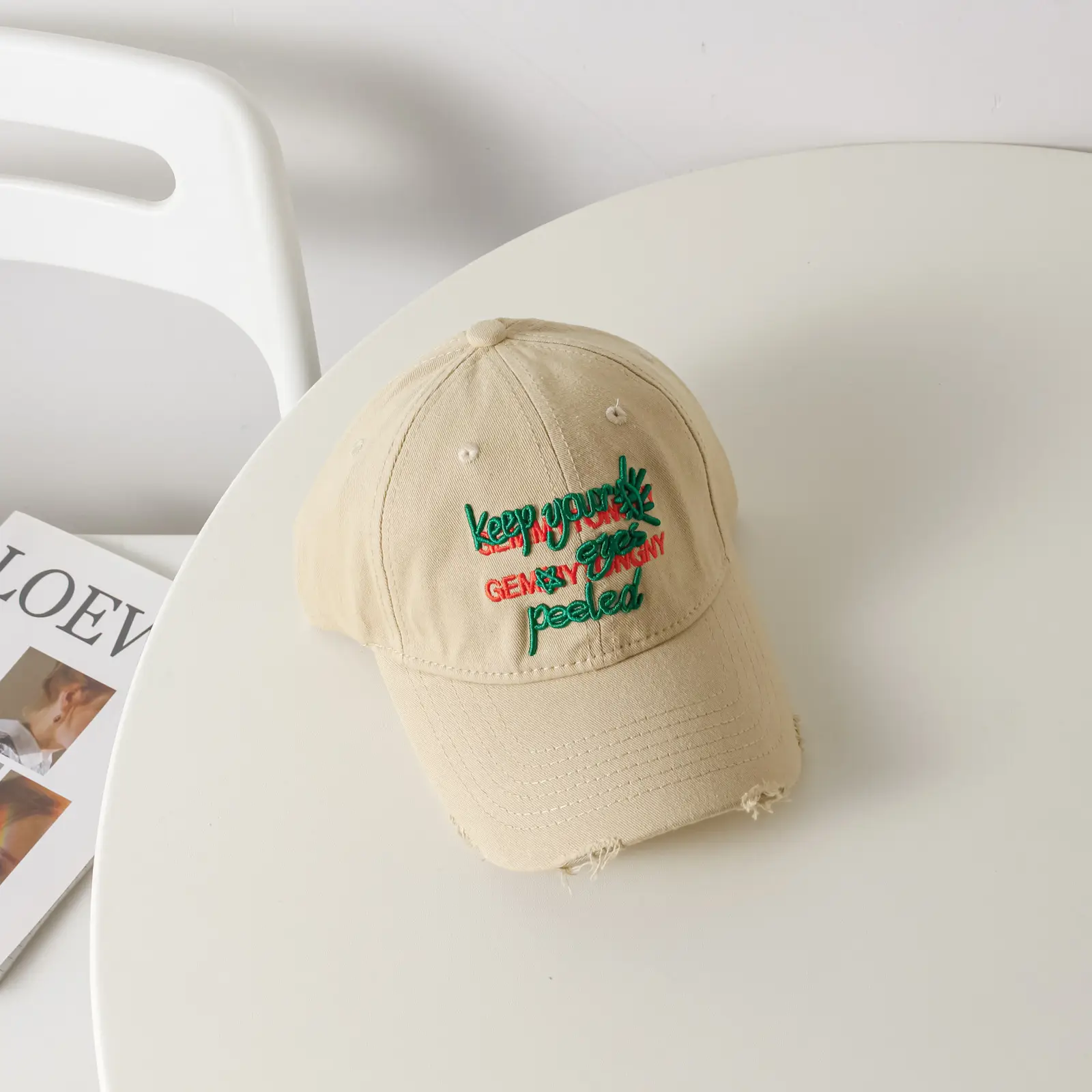 Pink Embroidered Baseball Cap for Girls Boys — feature 14