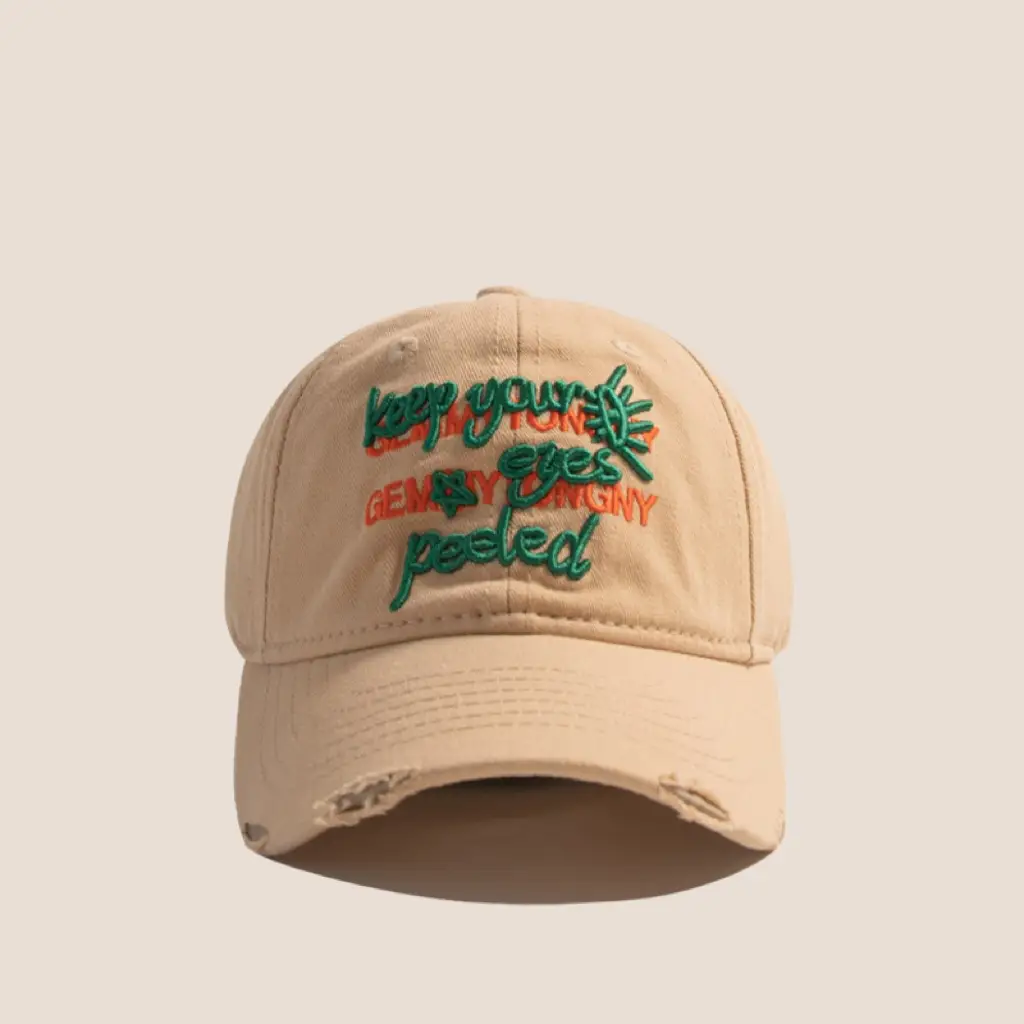 Pink Embroidered Baseball Cap for Girls Boys - Image 3