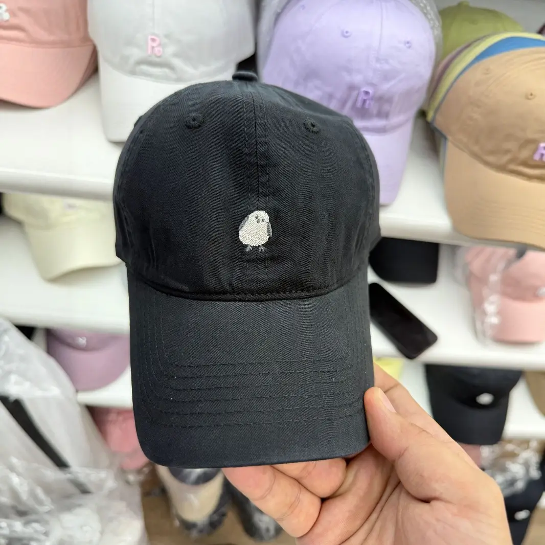 Men's Pink Embroidered Tilted Cap