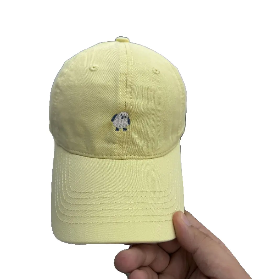 Men's Pink Embroidered Tilted Cap