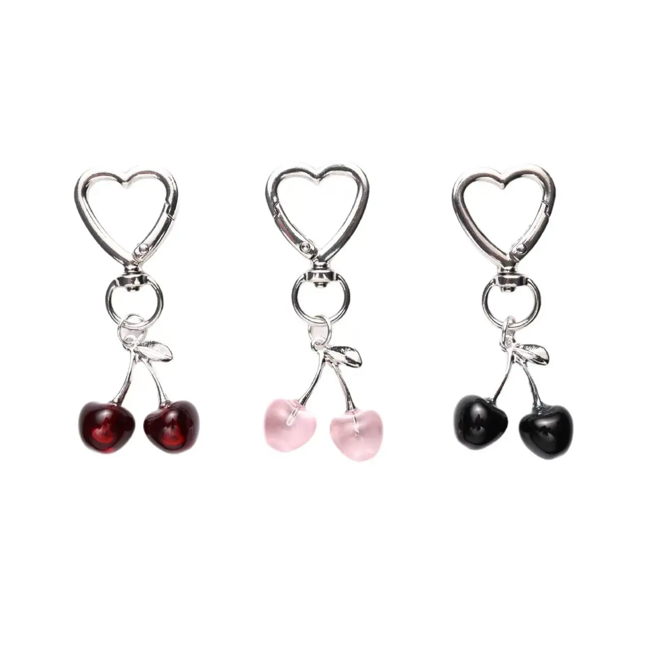 Golden Cherry Pendant Keychain for Women - Image 15