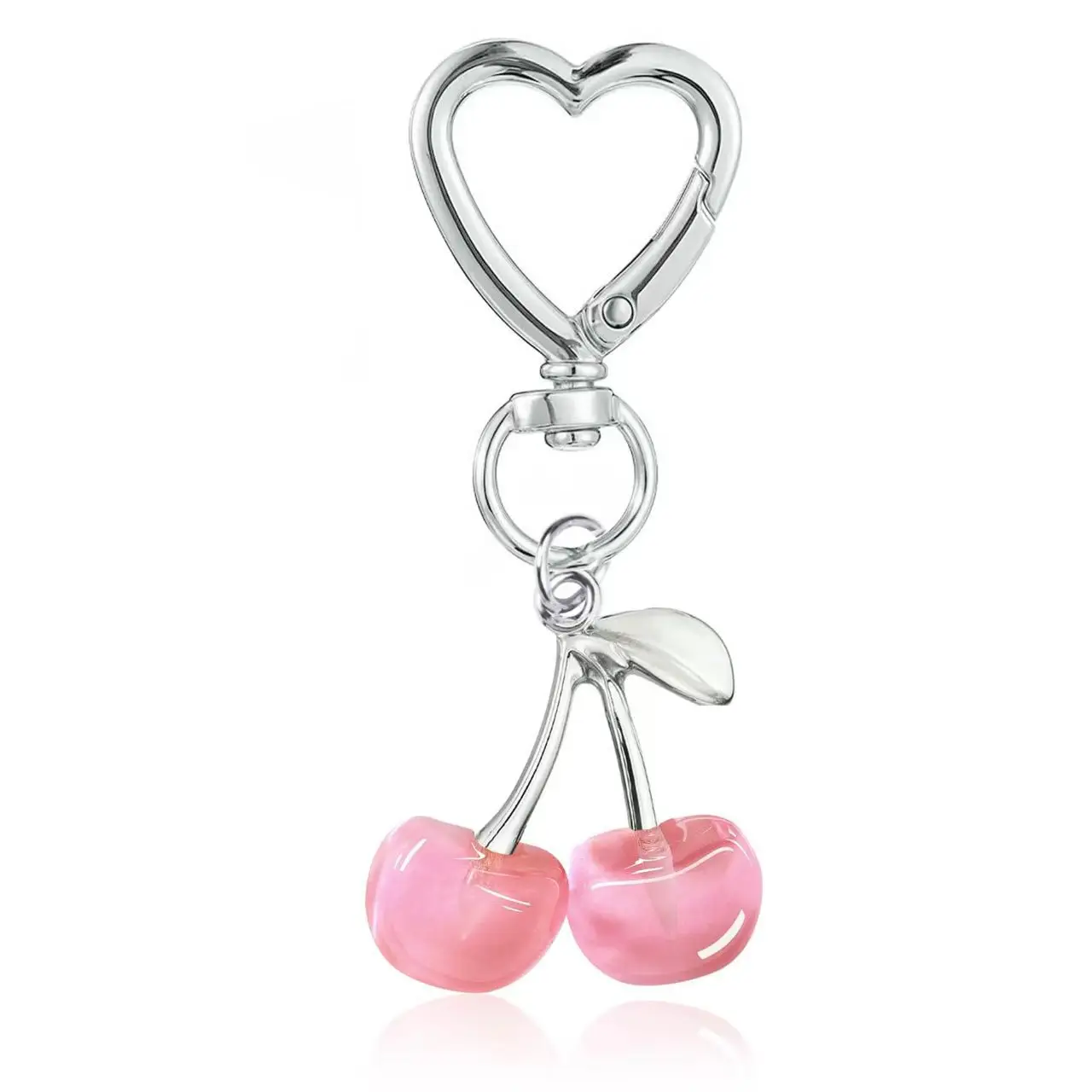 Golden Cherry Pendant Keychain for Women - Image 2