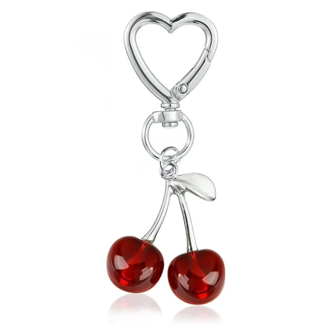 Golden Cherry Pendant Keychain for Women - Image 3