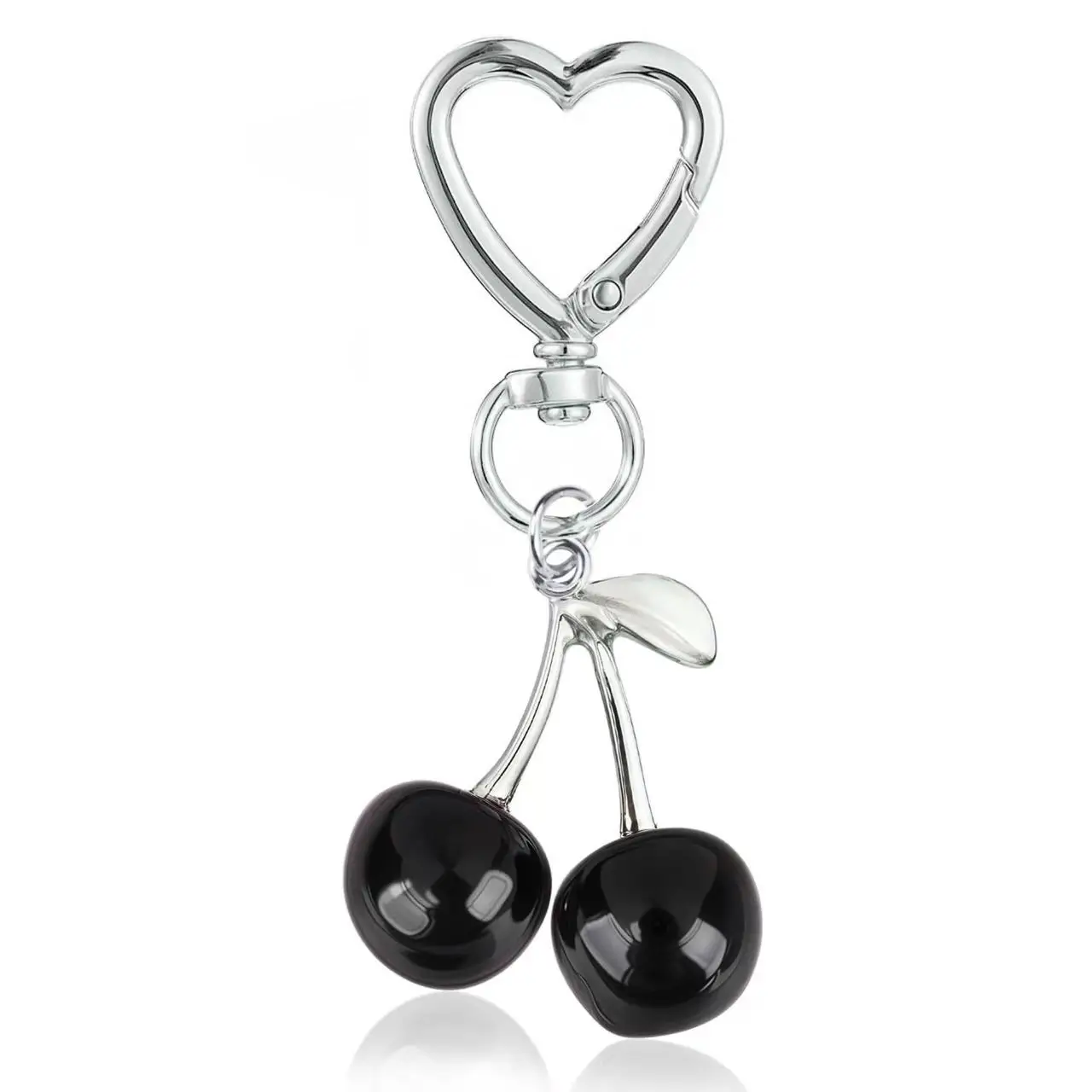 Golden Cherry Pendant Keychain for Women - Image 4
